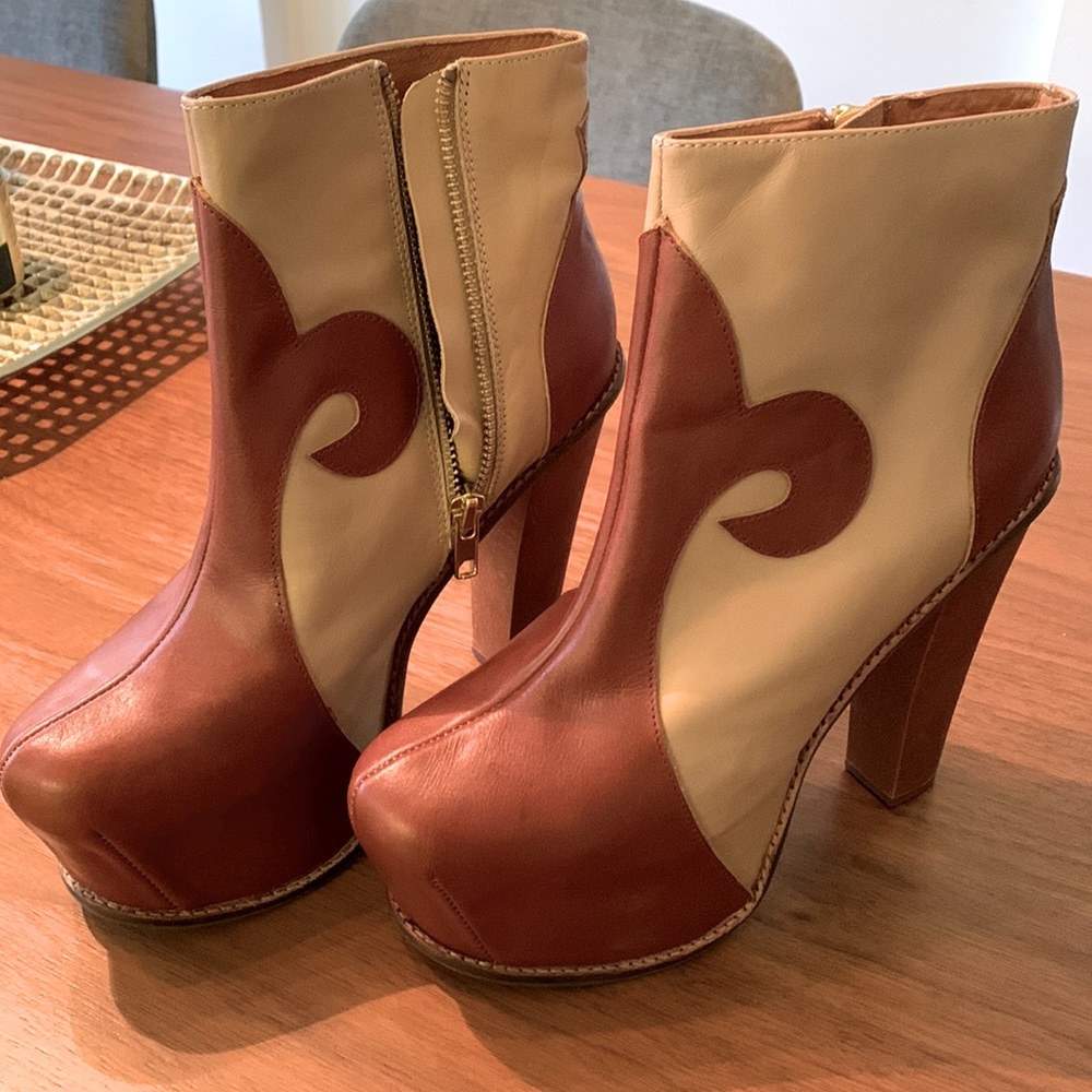 Jeffrey Campbell stolen girlfriend club edition ltd Emma bootie 7.5